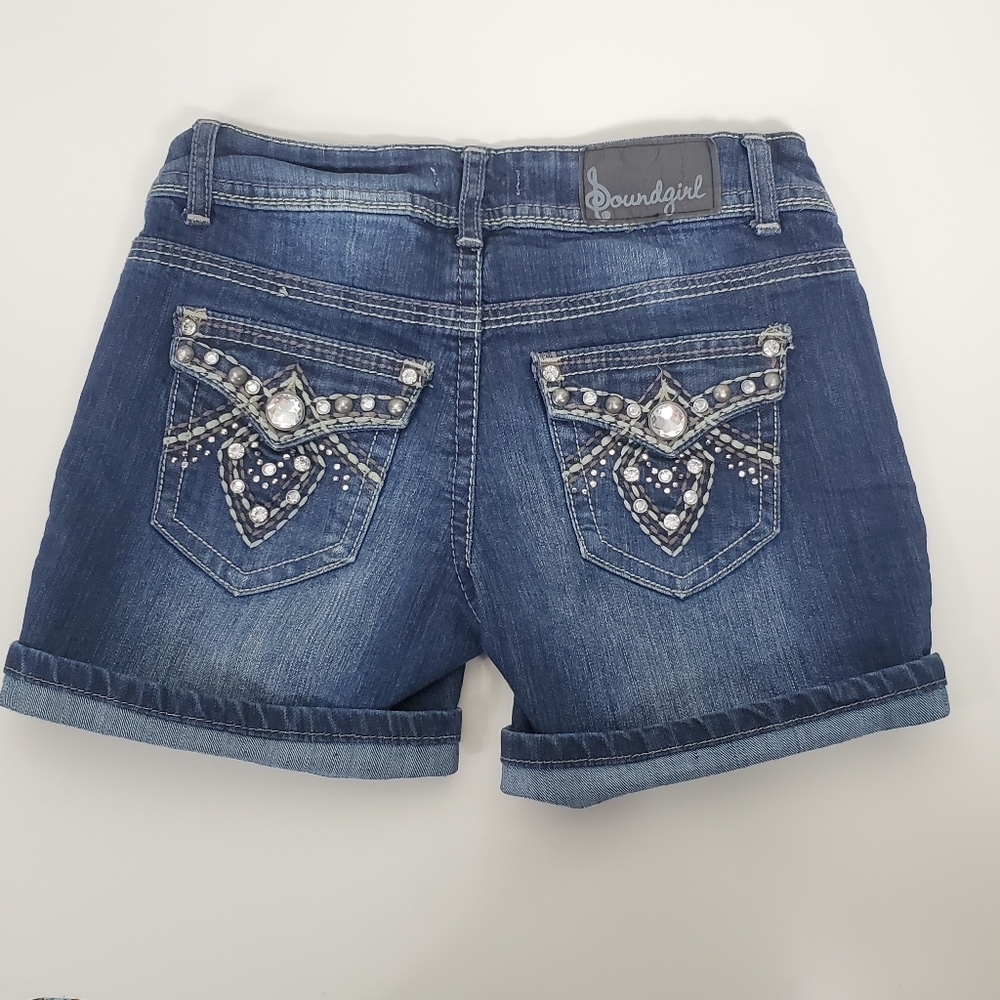 Soundgirl rhinestone embellished bling shorts size 3